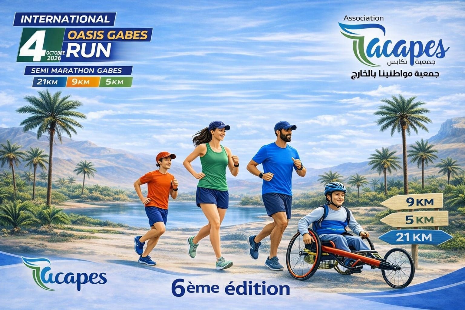 Semi Marathon Oasis de Gabès 6ᵉ édition